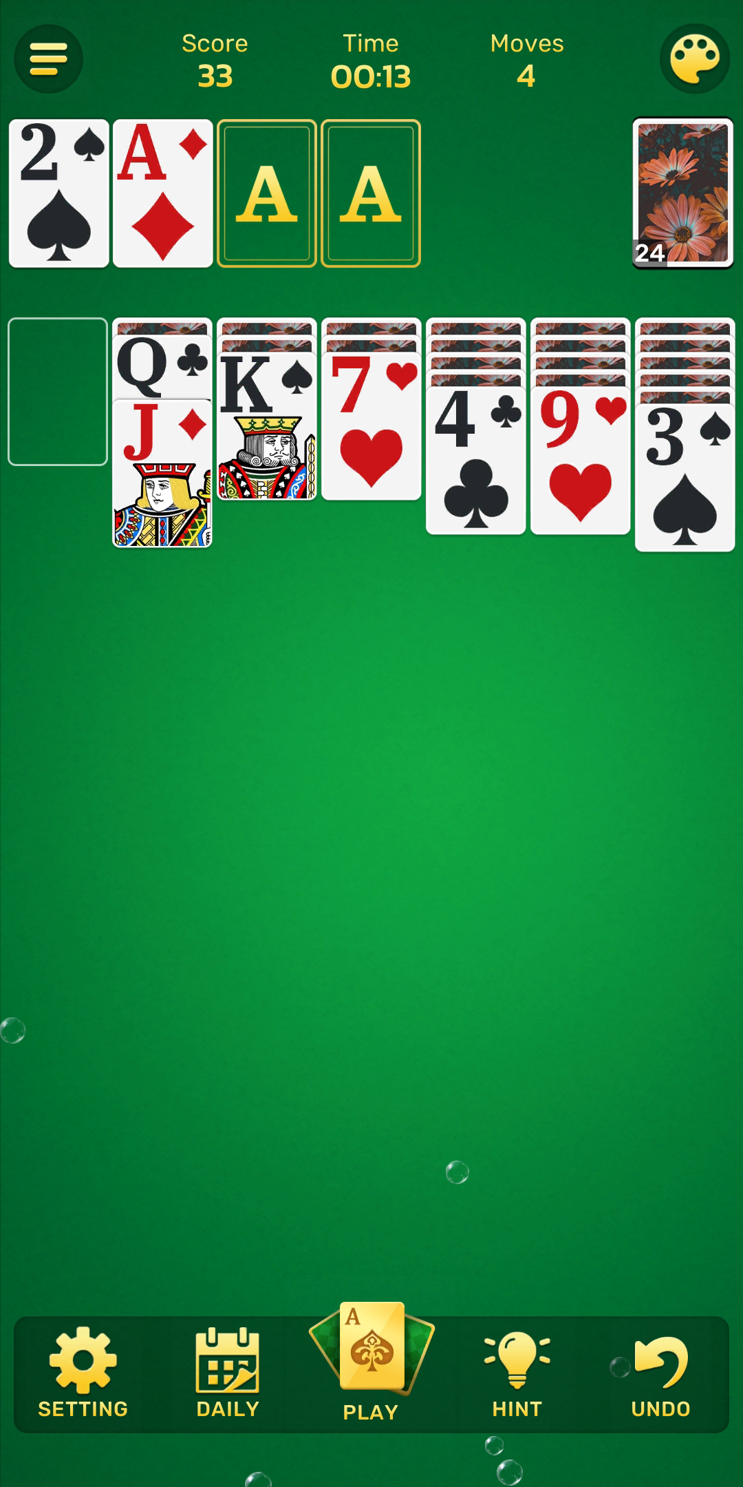 Classic Solitaire screen 2