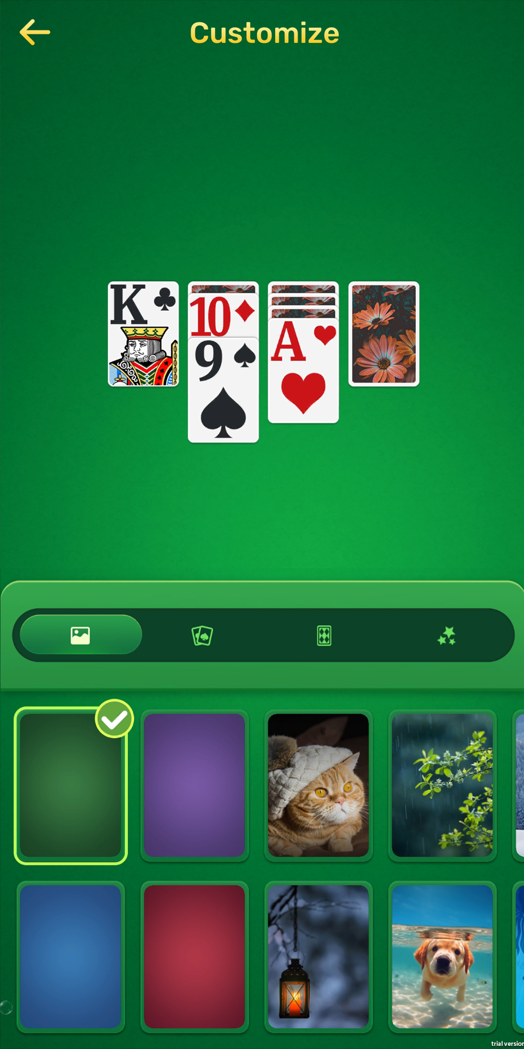 Classic Solitaire screen 3