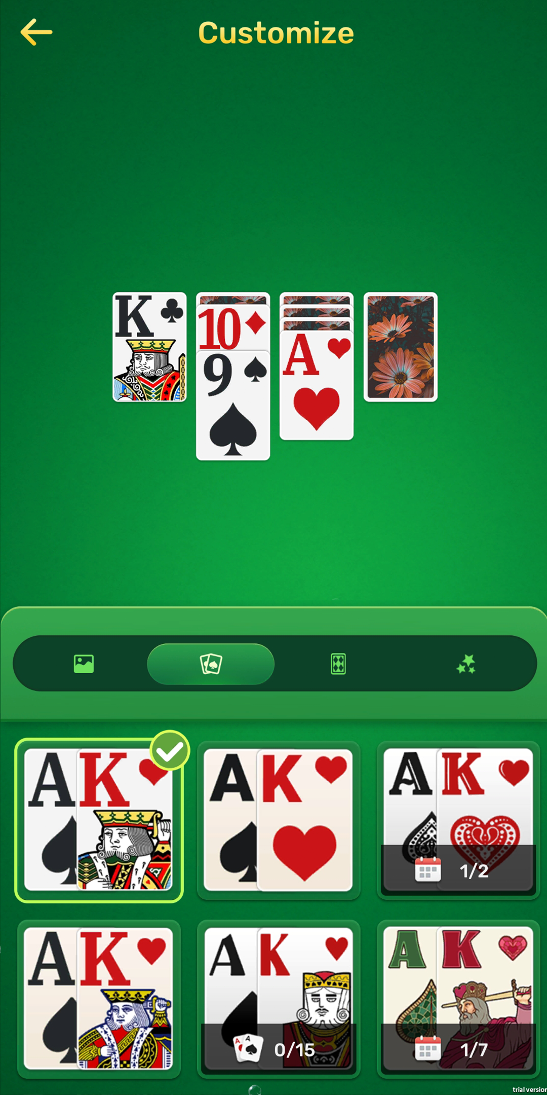 Classic Solitaire screen 4