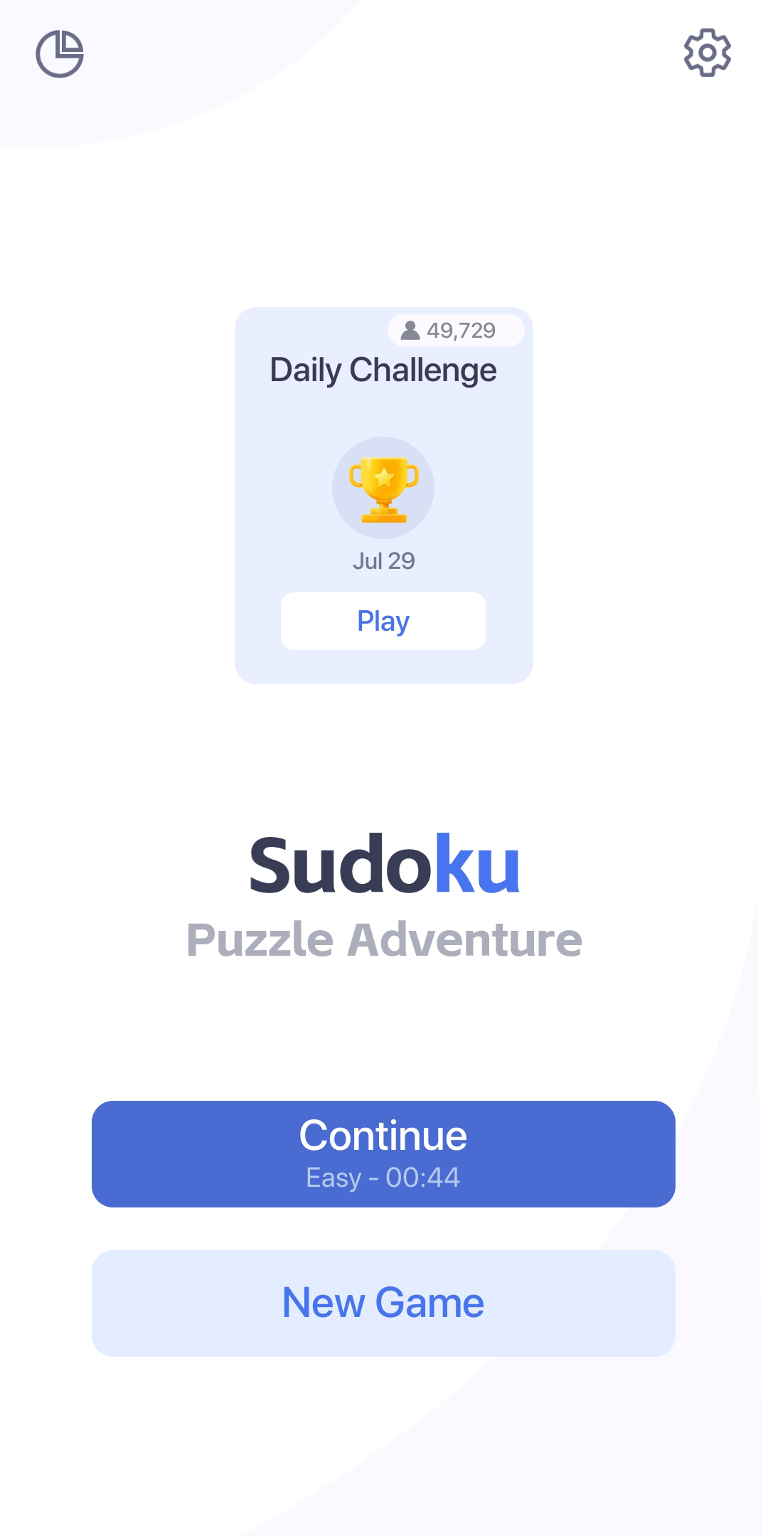 Sudoku screen 1