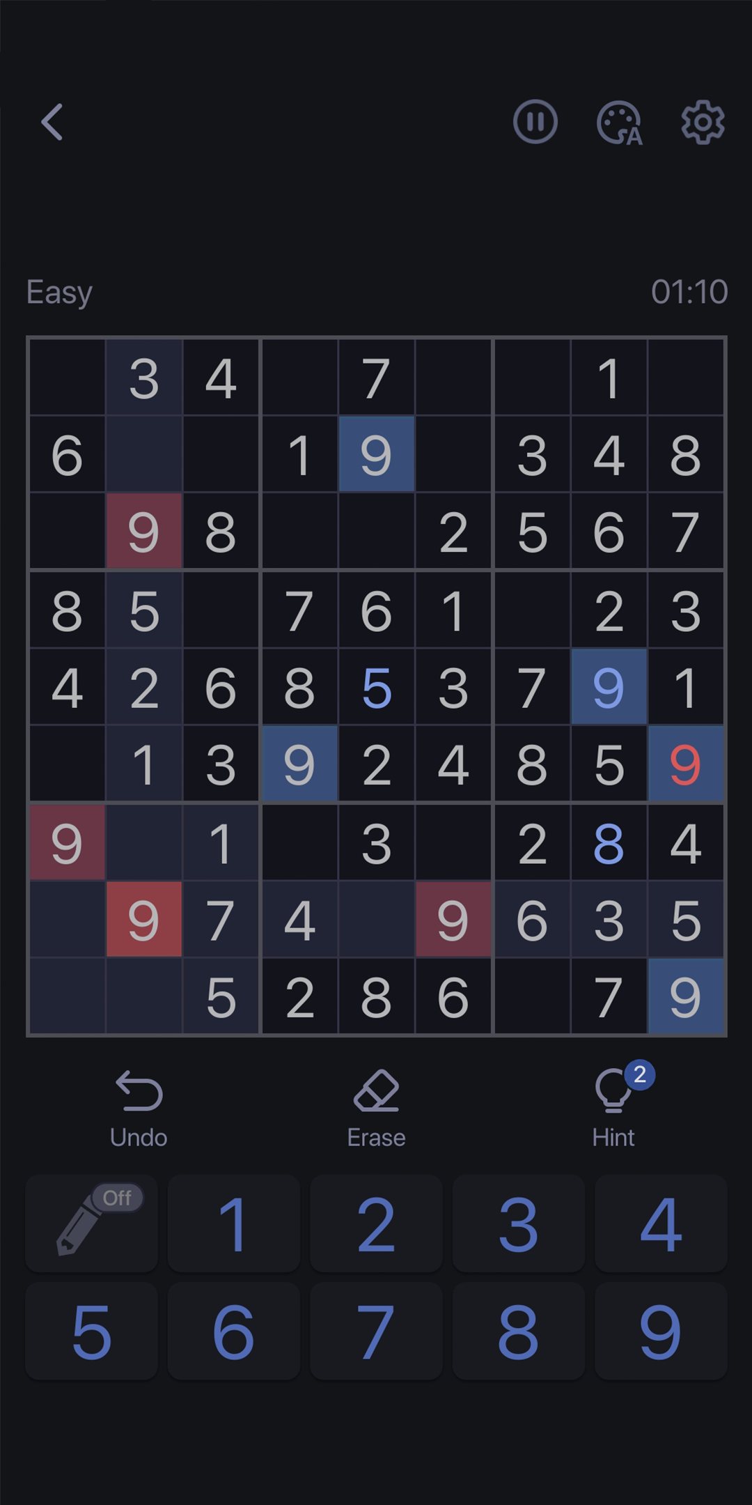 Sudoku screen 4
